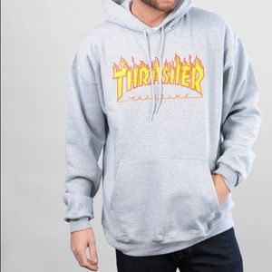 Flaming Thrasher Hoodie (Uni sex)